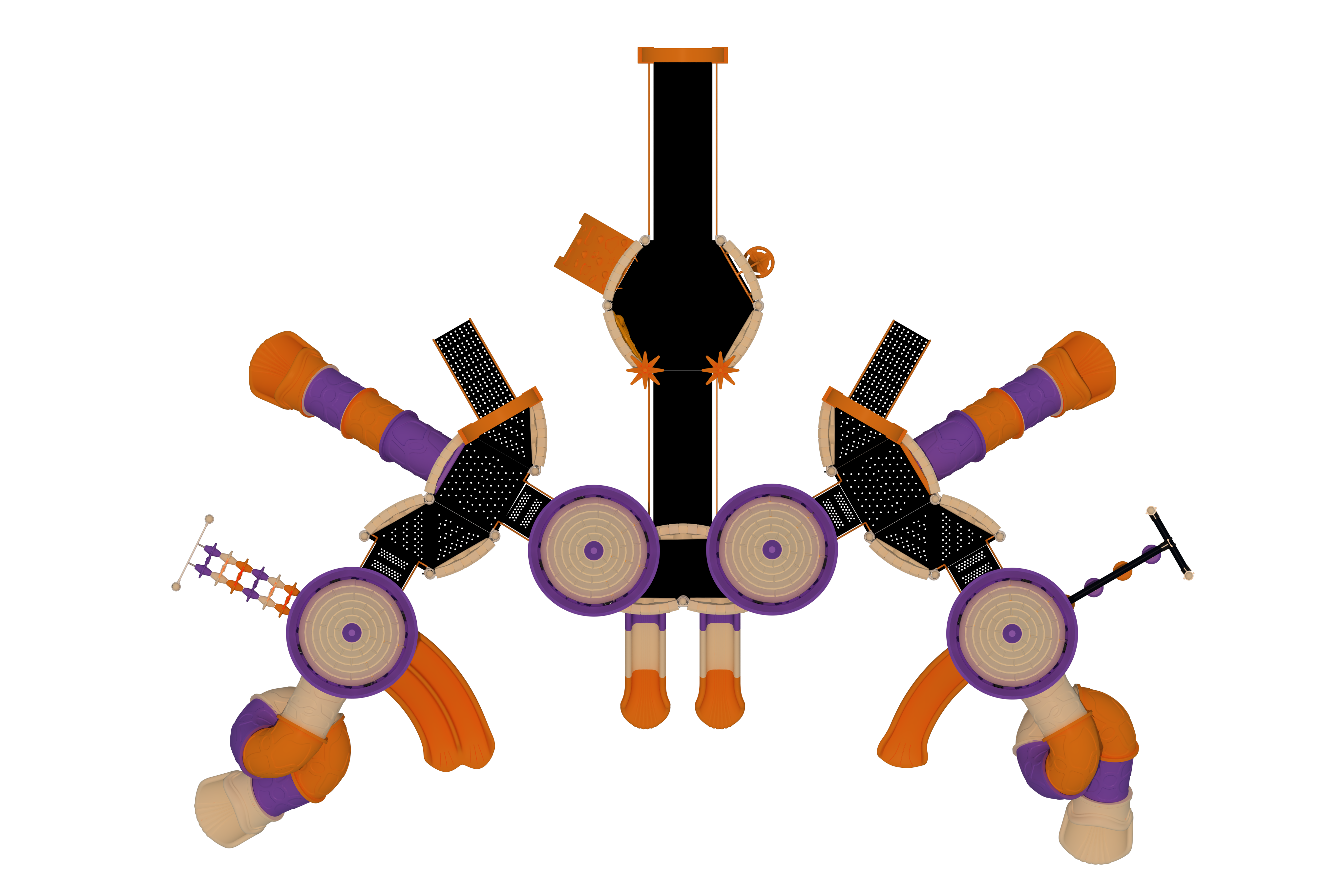 Kale Temalı Oyun Grubu B-200 PRK-208 | Temalı Metal Oyun Grupları | Erse Kent Mobilyaları